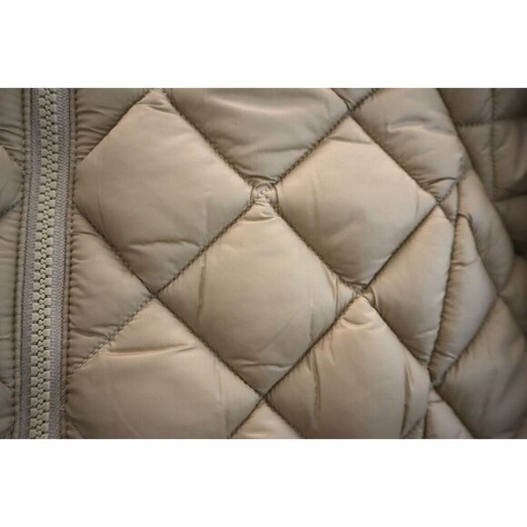 Athleta Women's Sz 2XS Gold/Neutral Whisper Featherless Puffer Parka - Picture 7 of 16